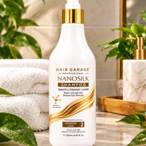 Hair Garage Professional Nanosilk Shampoo 250ml | Smooth, Straight & Shine | Treatment Level 2
